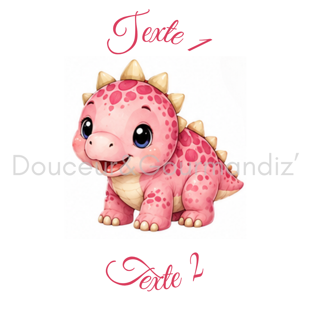 Sablés personnalisés thème dinosaure – Biscuits artisanaux décorés à la glace royale 10 modèles aux choix – Image 10