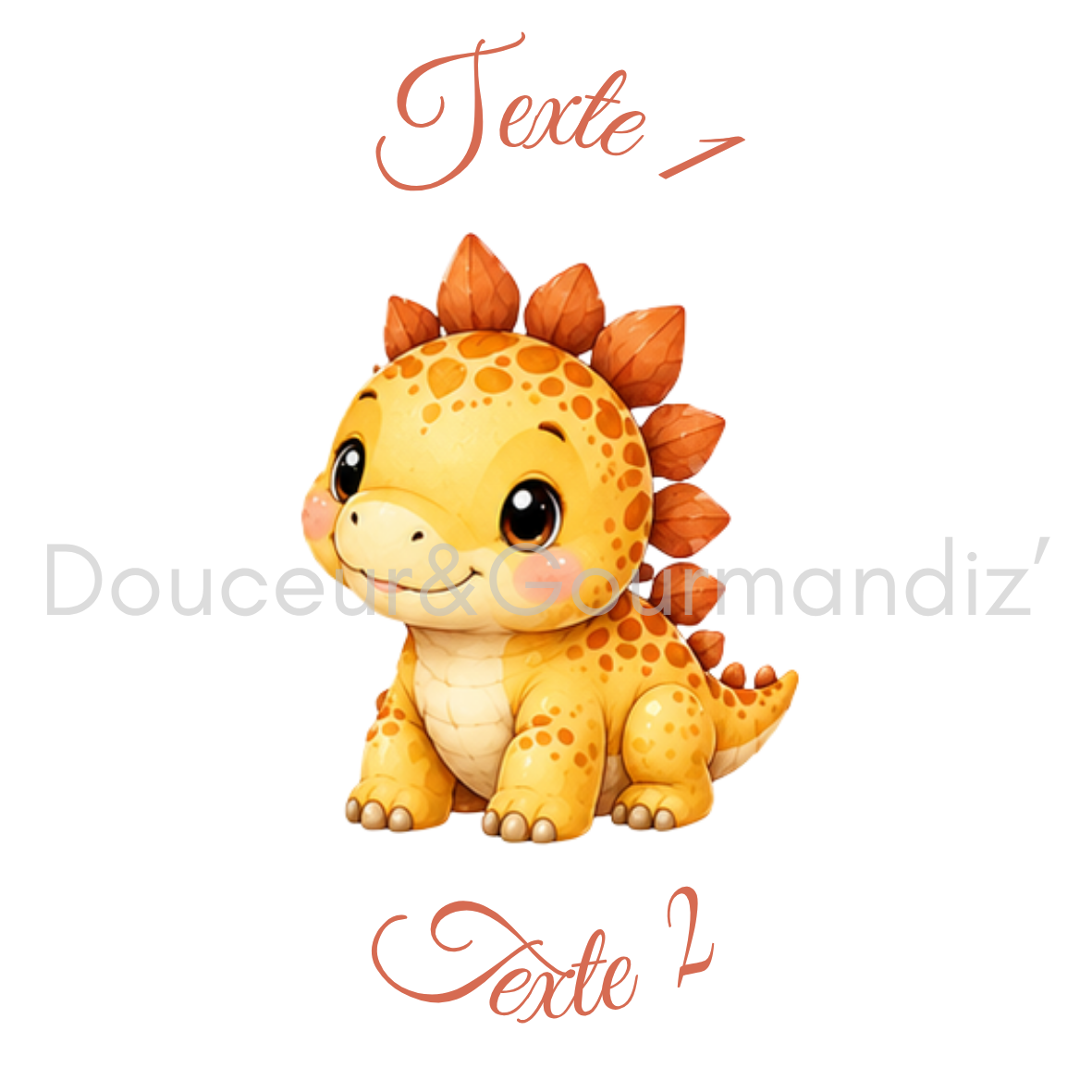Sablés personnalisés thème dinosaure – Biscuits artisanaux décorés à la glace royale 10 modèles aux choix – Image 8