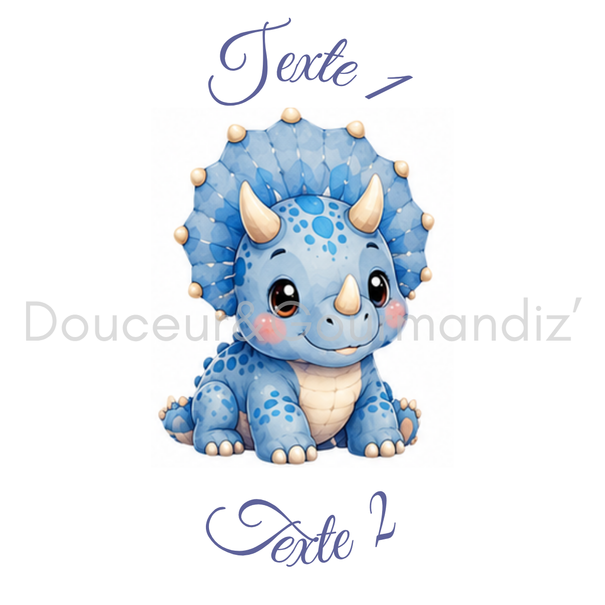 Sablés personnalisés thème dinosaure – Biscuits artisanaux décorés à la glace royale 10 modèles aux choix – Image 7