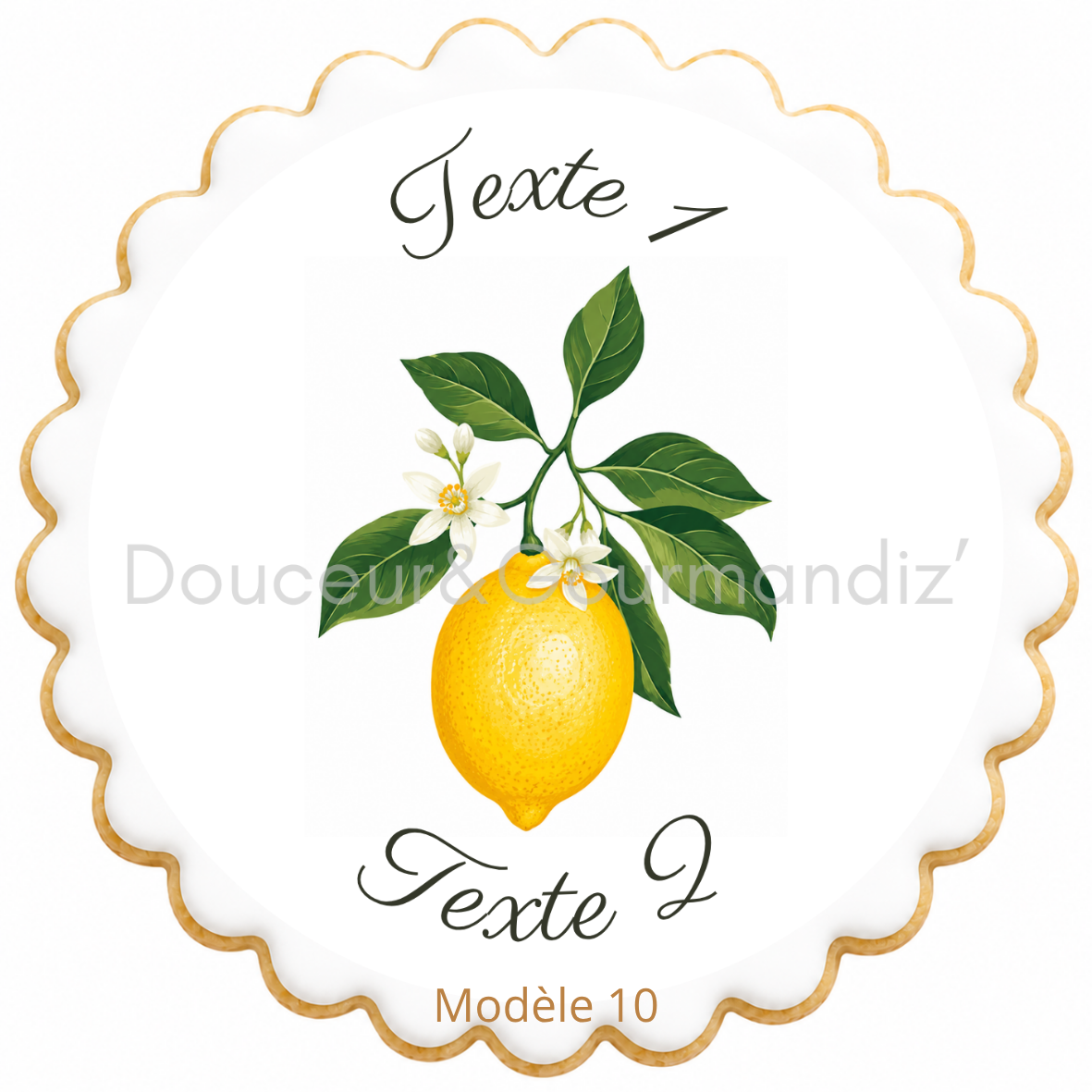 Sablés personnalisés thème Dolce vita – Biscuits artisanaux décorés à la glace royale 10 modèles aux choix – Image 9