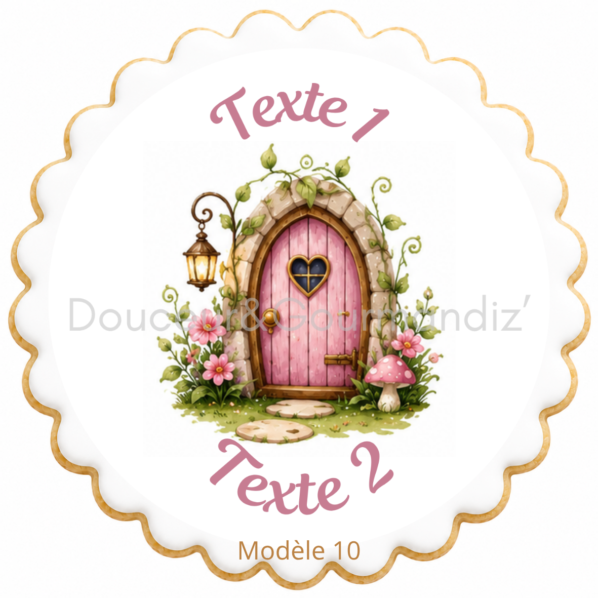 Sablés personnalisés thème Fée – Biscuits artisanaux décorés à la glace royale 10 modèles aux choix – Image 10