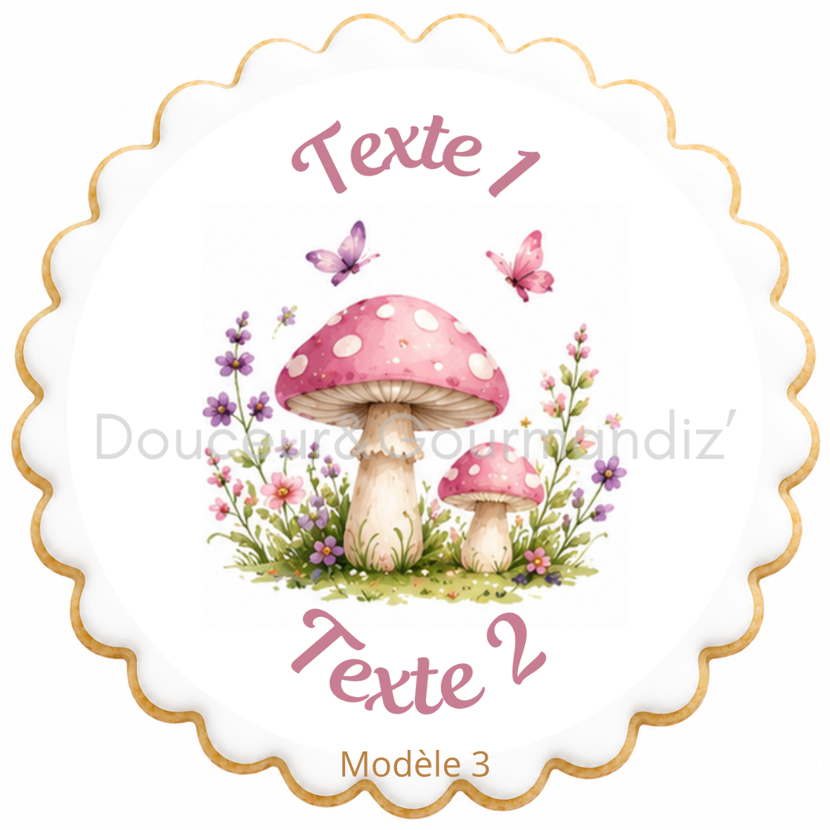 Sablés personnalisés thème Fée – Biscuits artisanaux décorés à la glace royale 10 modèles aux choix – Image 7