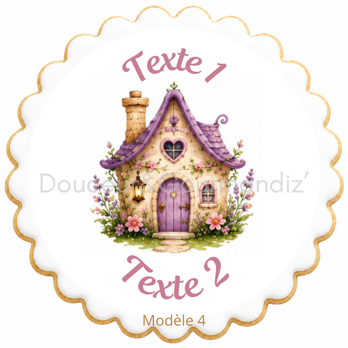 Sablés personnalisés thème Fée – Biscuits artisanaux décorés à la glace royale 10 modèles aux choix – Image 6