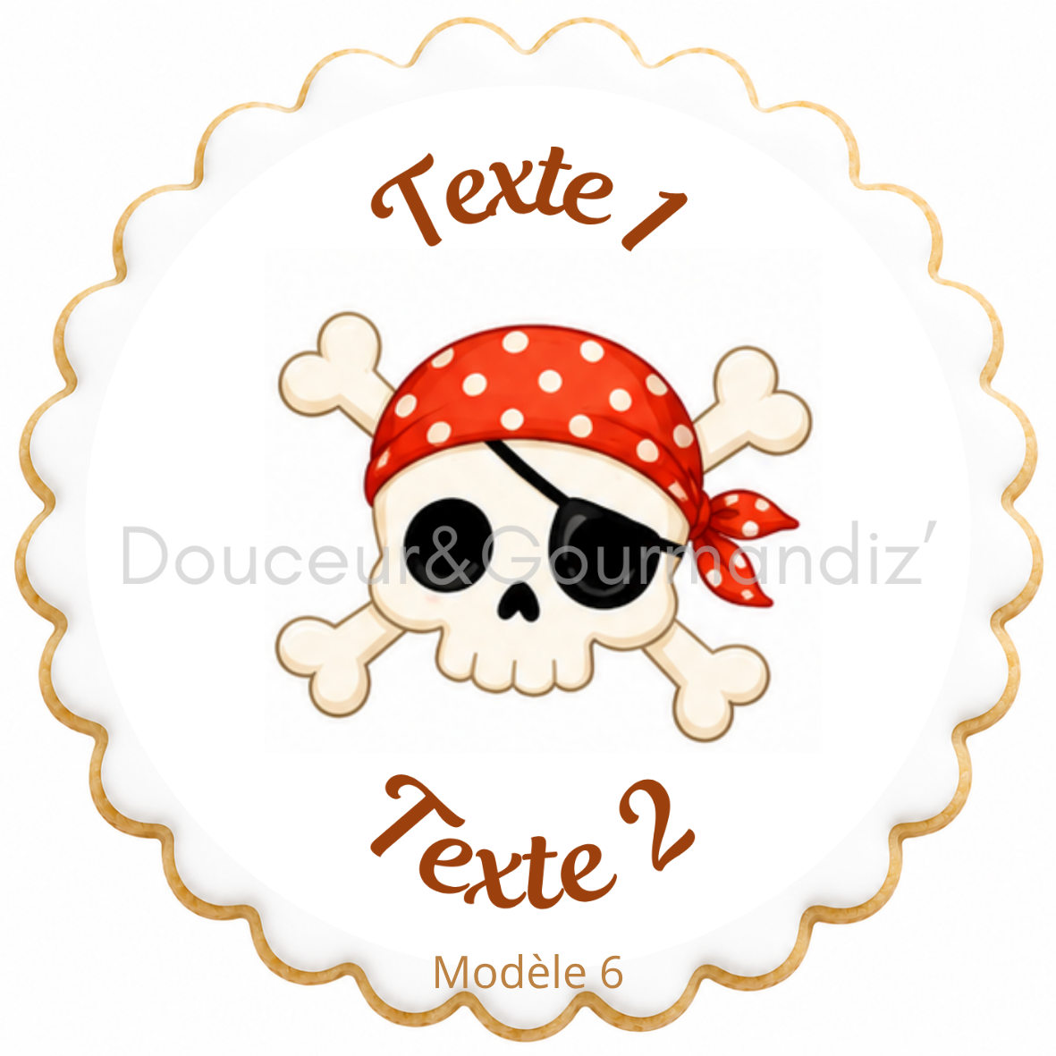 Sablés personnalisés thème Pirate – Biscuits artisanaux décorés à la glace royale 10 modèles aux choix – Image 5