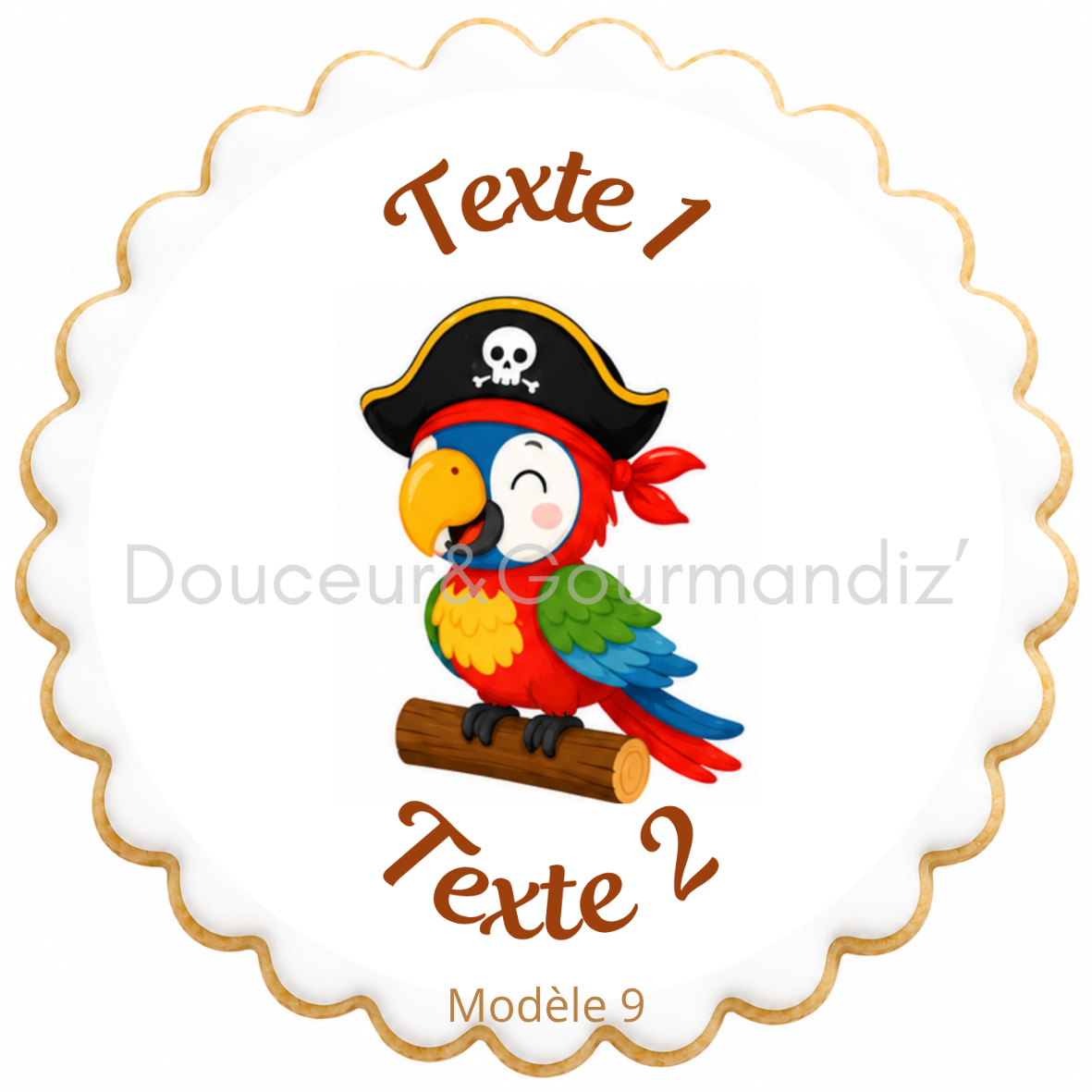 Sablés personnalisés thème Pirate – Biscuits artisanaux décorés à la glace royale 10 modèles aux choix – Image 2