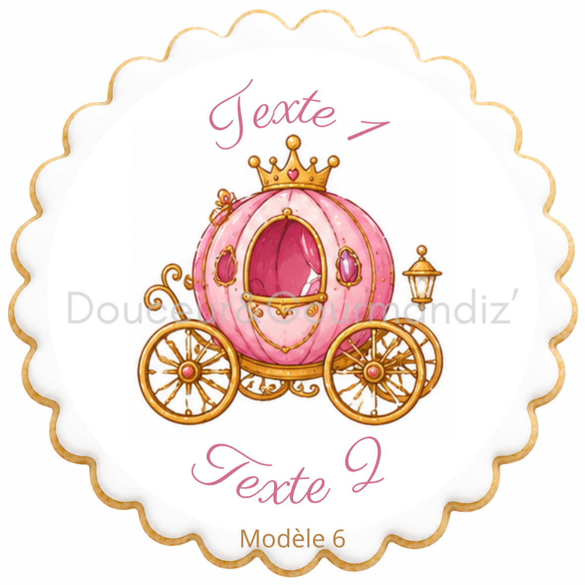 Sablés personnalisés thème Princesse – Biscuits artisanaux décorés à la glace royale 10 modèles aux choix – Image 4
