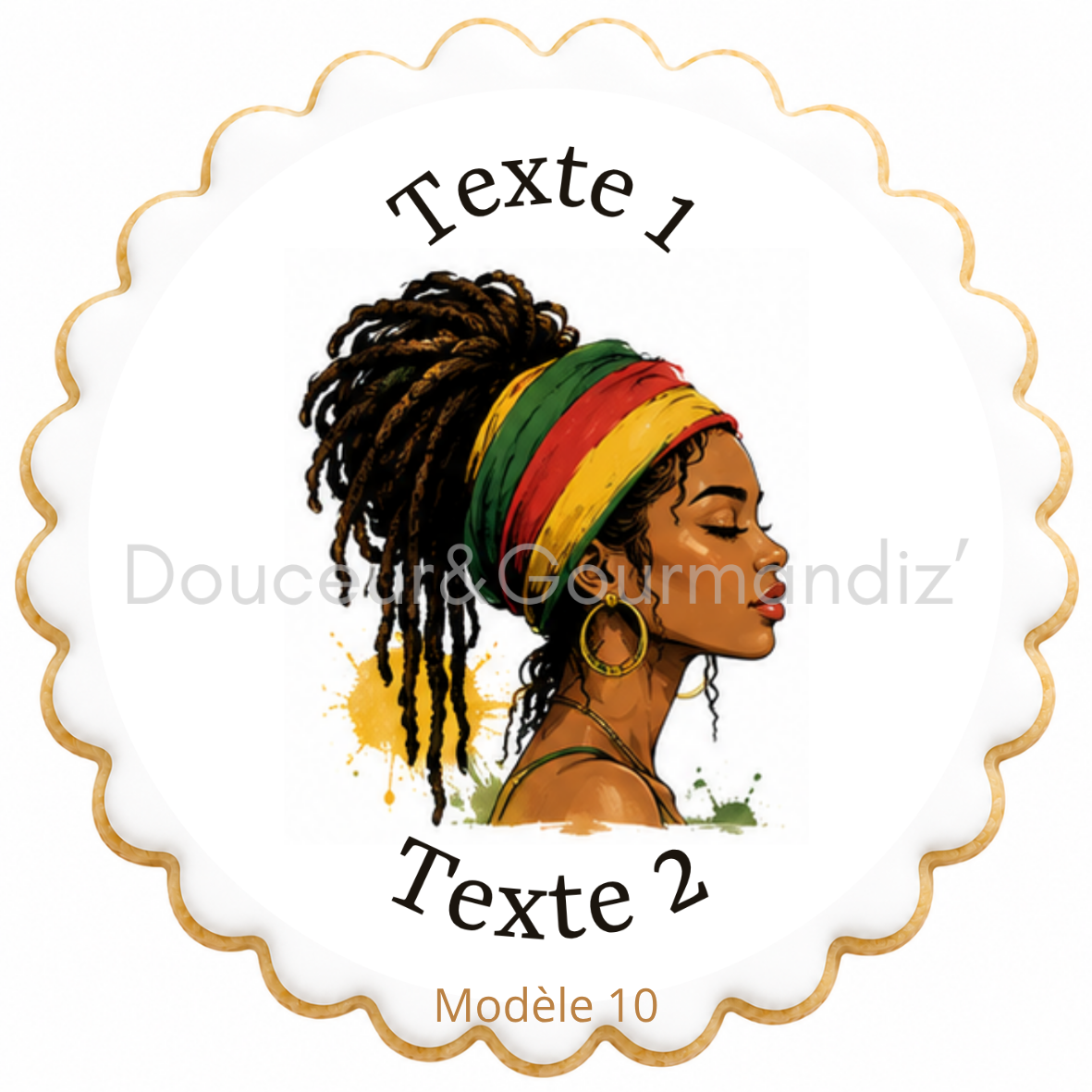 Sablés personnalisés thème Reggae – Biscuits artisanaux décorés à la glace royale 10 modèles aux choix – Image 8