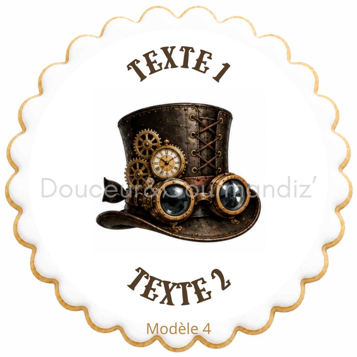 Sablés personnalisés thème Steampunk – Biscuits artisanaux décorés à la glace royale 10 modèles aux choix – Image 7