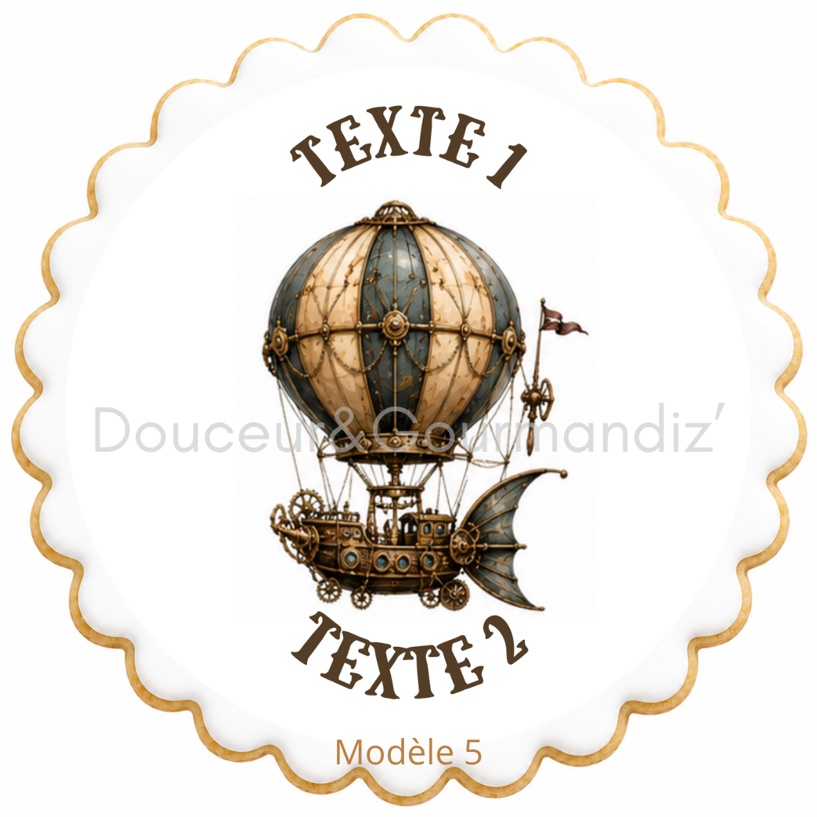 Sablés personnalisés thème Steampunk – Biscuits artisanaux décorés à la glace royale 10 modèles aux choix – Image 6