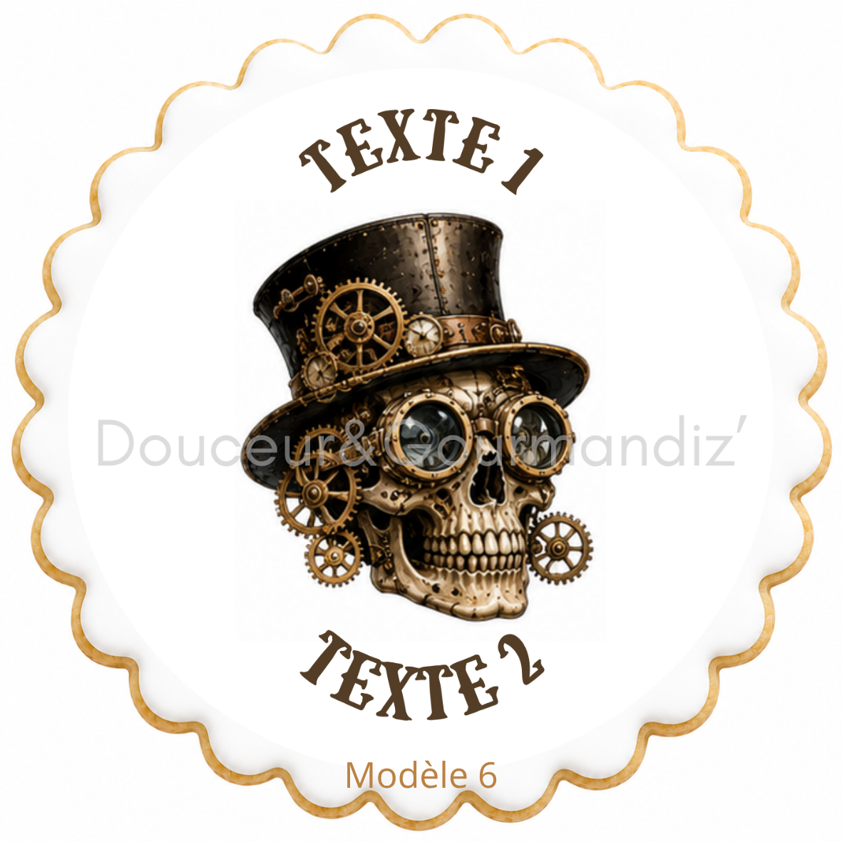Sablés personnalisés thème Steampunk – Biscuits artisanaux décorés à la glace royale 10 modèles aux choix – Image 5