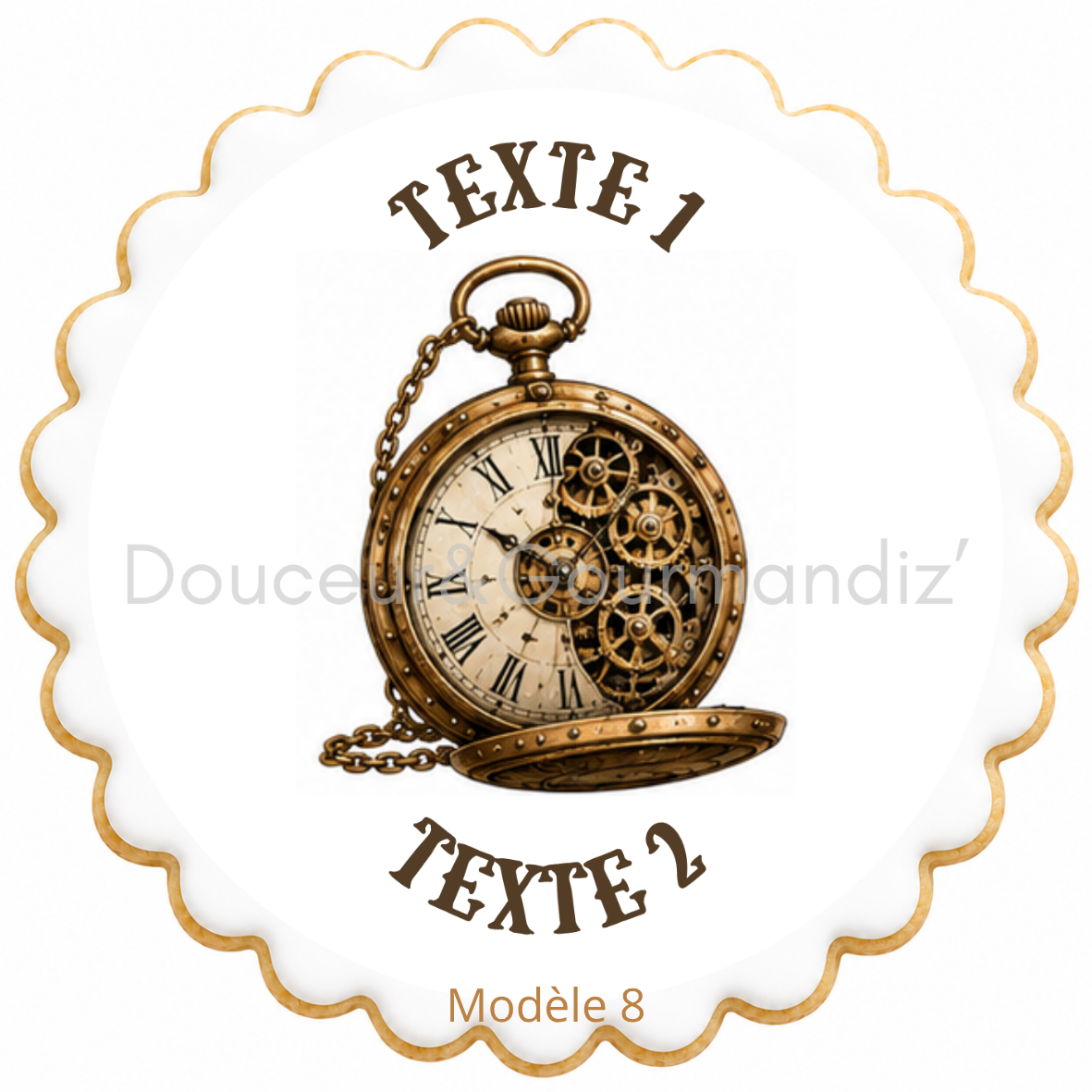 Sablés personnalisés thème Steampunk – Biscuits artisanaux décorés à la glace royale 10 modèles aux choix – Image 3