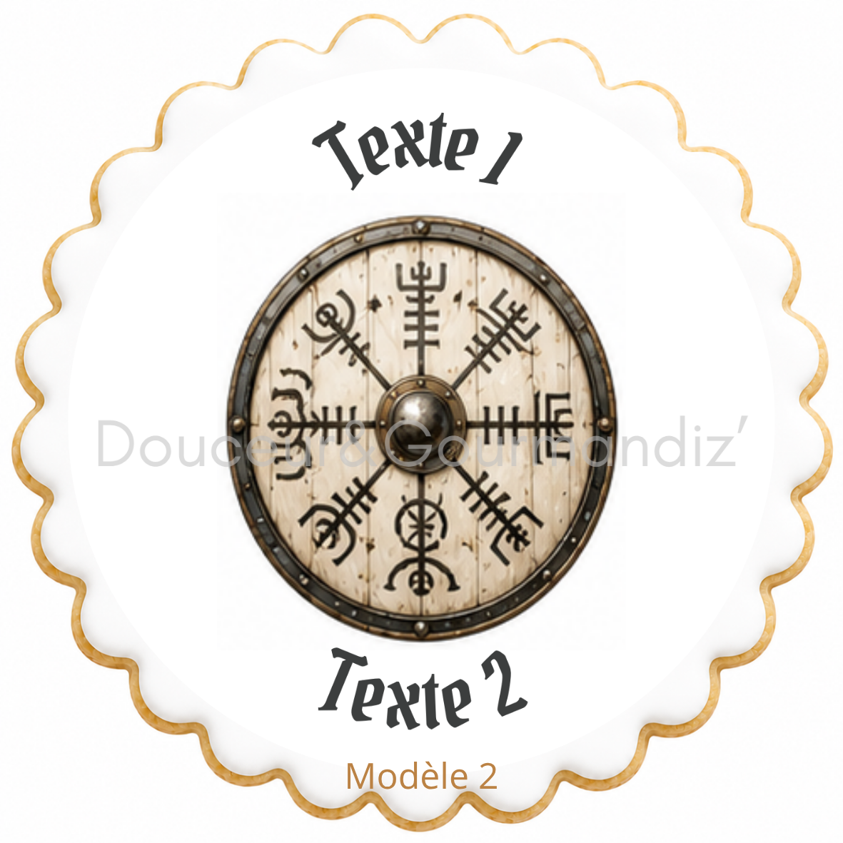 Sablés personnalisés thème Vikings adulte – Biscuits artisanaux décorés à la glace royale 10 modèles aux choix – Image 6