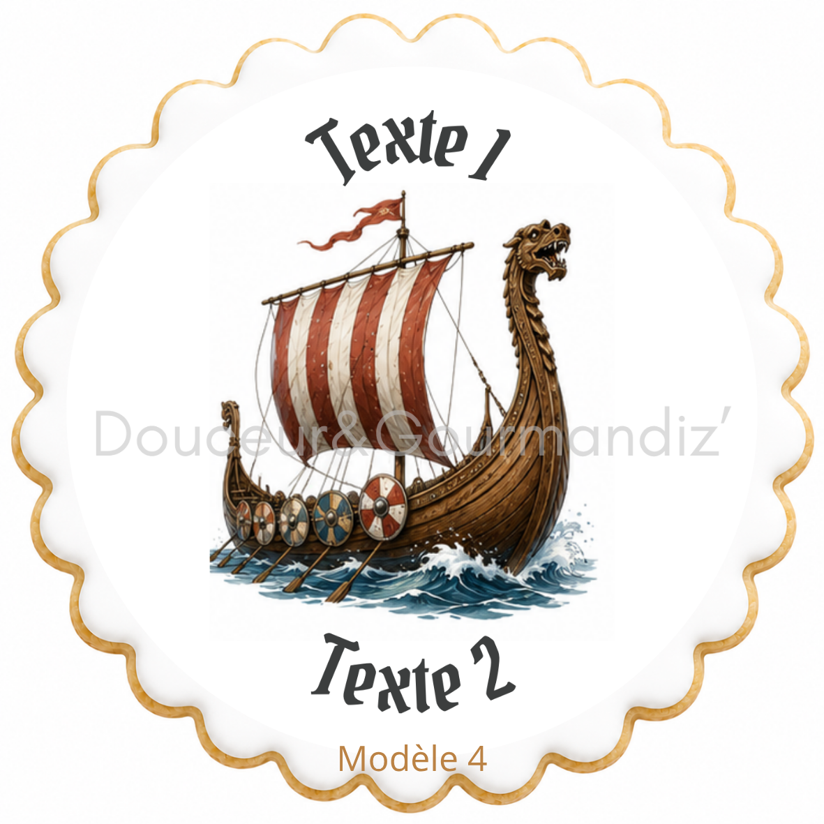 Sablés personnalisés thème Vikings adulte – Biscuits artisanaux décorés à la glace royale 10 modèles aux choix – Image 5
