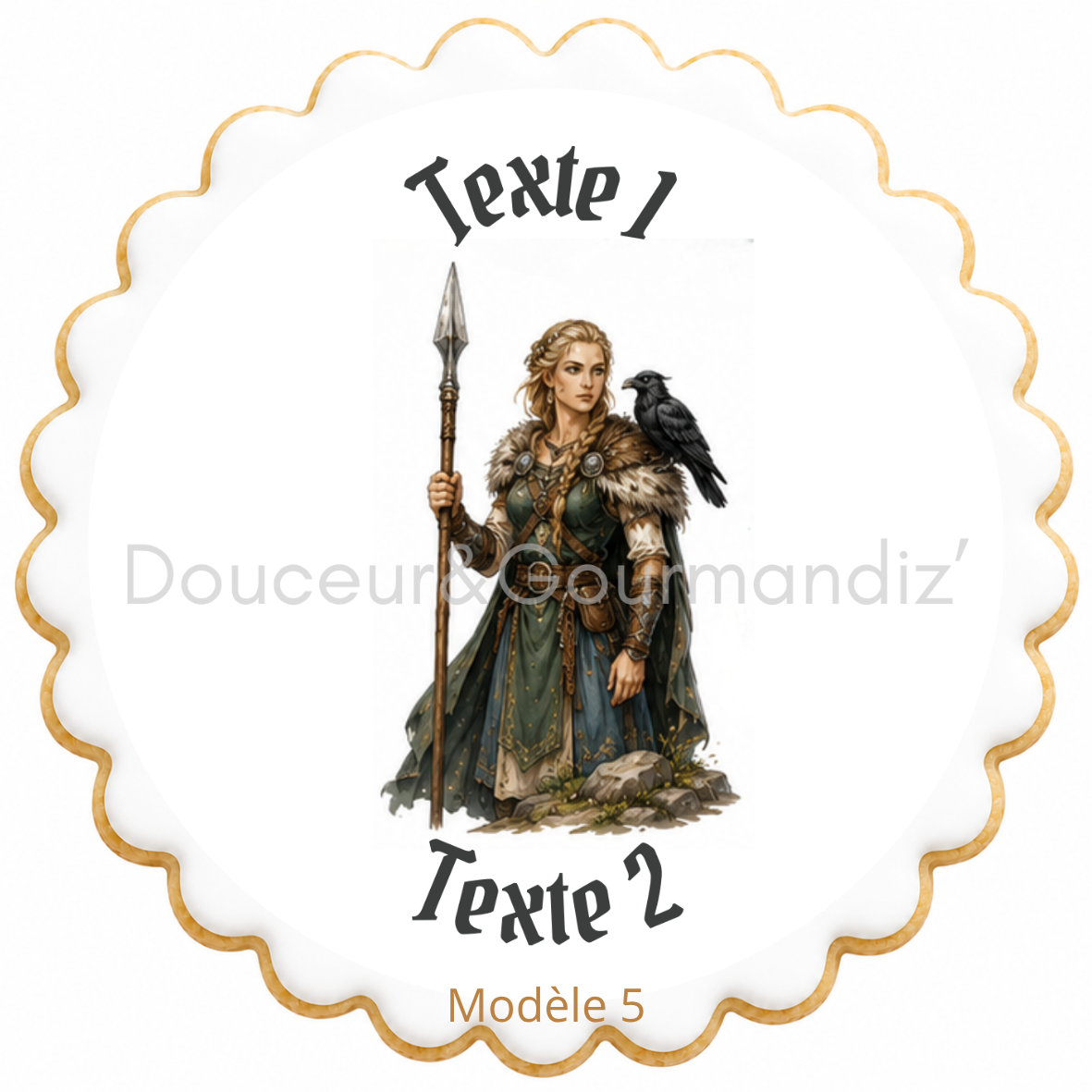 Sablés personnalisés thème Vikings adulte – Biscuits artisanaux décorés à la glace royale 10 modèles aux choix – Image 4