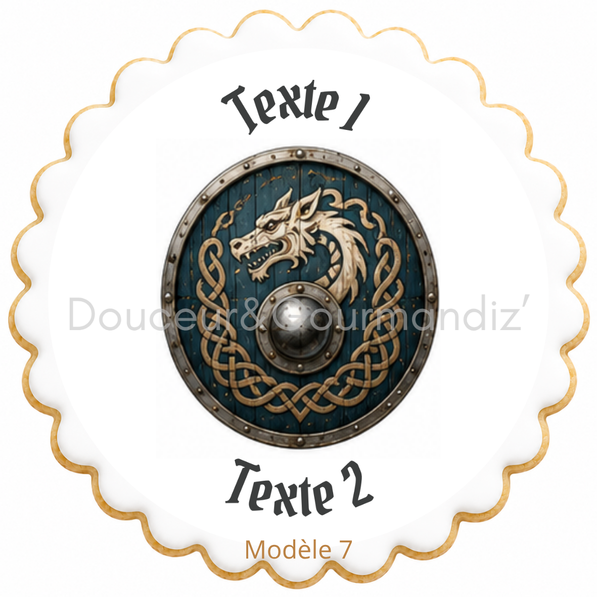 Sablés personnalisés thème Vikings adulte – Biscuits artisanaux décorés à la glace royale 10 modèles aux choix – Image 2