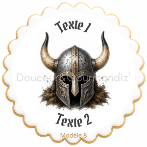 Sablés personnalisés thème Vikings adulte – Biscuits artisanaux décorés à la glace royale 10 modèles aux choix
