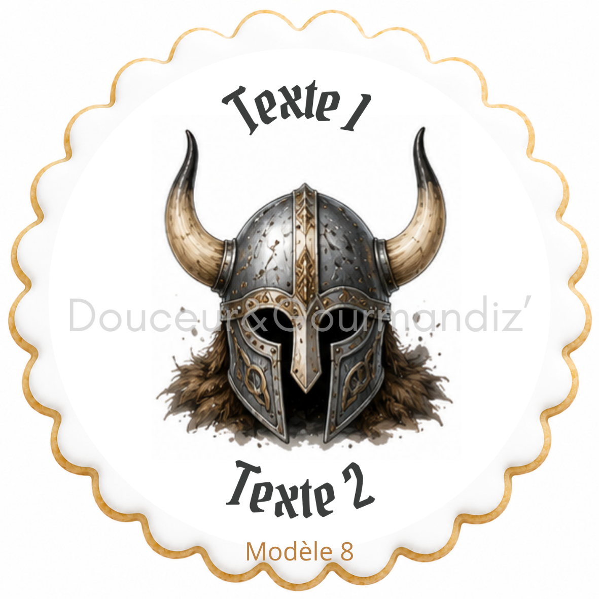 Sablés personnalisés thème Vikings adulte – Biscuits artisanaux décorés à la glace royale 10 modèles aux choix
