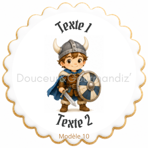 Sablés personnalisés thème Vikings enfant – Biscuits artisanaux décorés à la glace royale 10 modèles aux choix