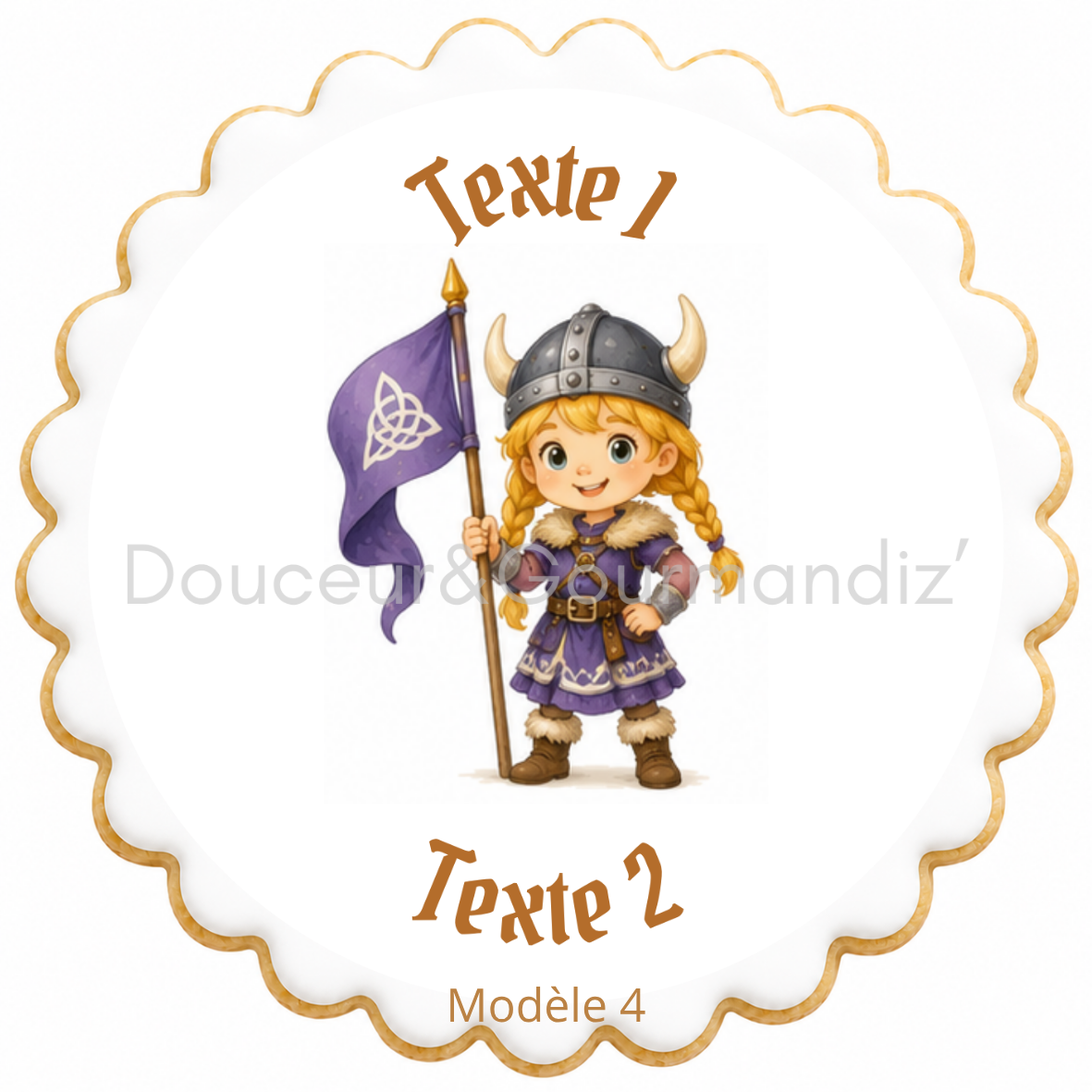 Sablés personnalisés thème Vikings enfant – Biscuits artisanaux décorés à la glace royale 10 modèles aux choix – Image 7