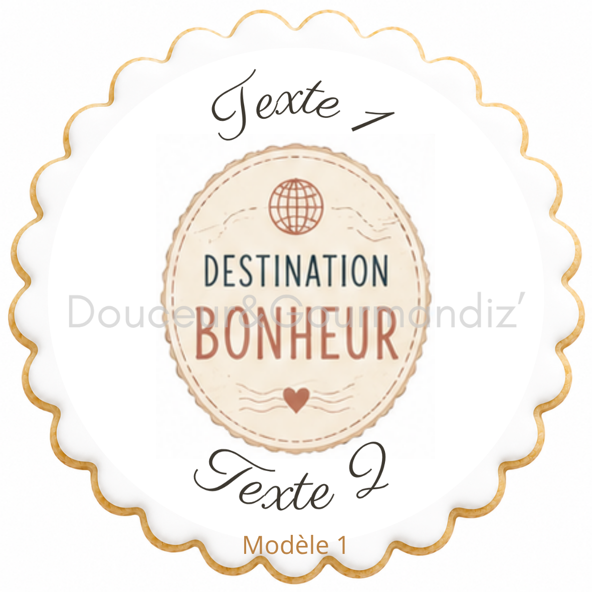 Sablés personnalisés thème Voyage – Biscuits artisanaux décorés à la glace royale 10 modèles aux choix – Image 9