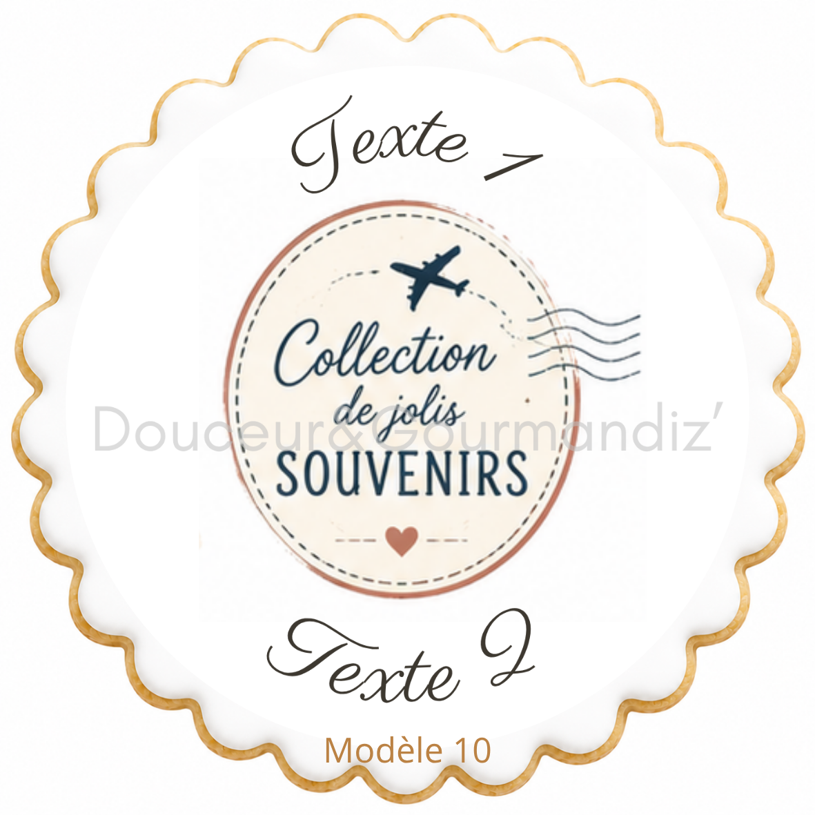 Sablés personnalisés thème Voyage – Biscuits artisanaux décorés à la glace royale 10 modèles aux choix – Image 10