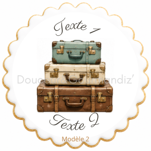 Sablés personnalisés thème Voyage – Biscuits artisanaux décorés à la glace royale 10 modèles aux choix