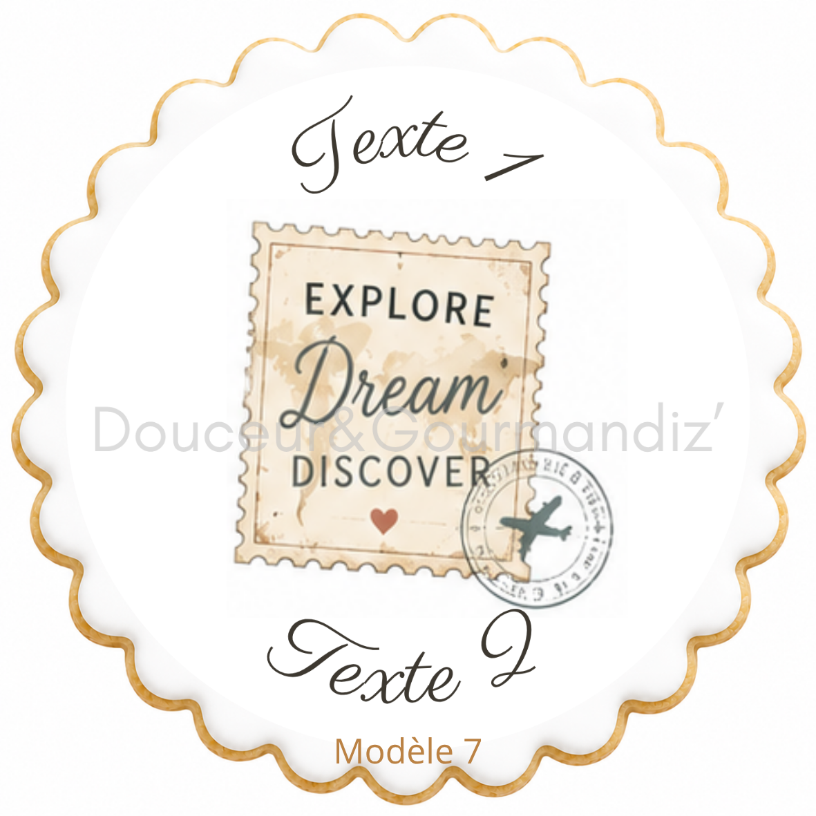 Sablés personnalisés thème Voyage – Biscuits artisanaux décorés à la glace royale 10 modèles aux choix – Image 4