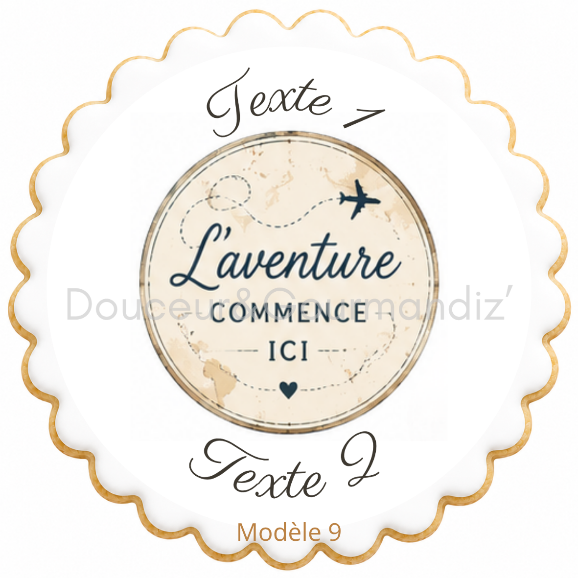 Sablés personnalisés thème Voyage – Biscuits artisanaux décorés à la glace royale 10 modèles aux choix – Image 2