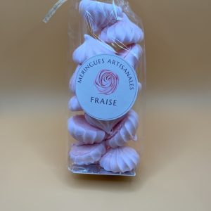 Meringues artisanales fraise