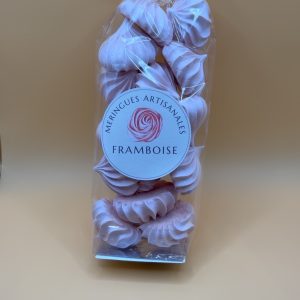 Meringues artisanales framboise