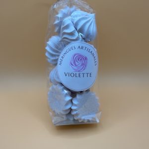 Meringues artisanales violette
