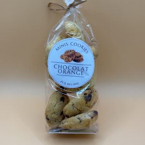 Mini Cookies artisanaux Pépite de chocolat noir & zeste d'orange