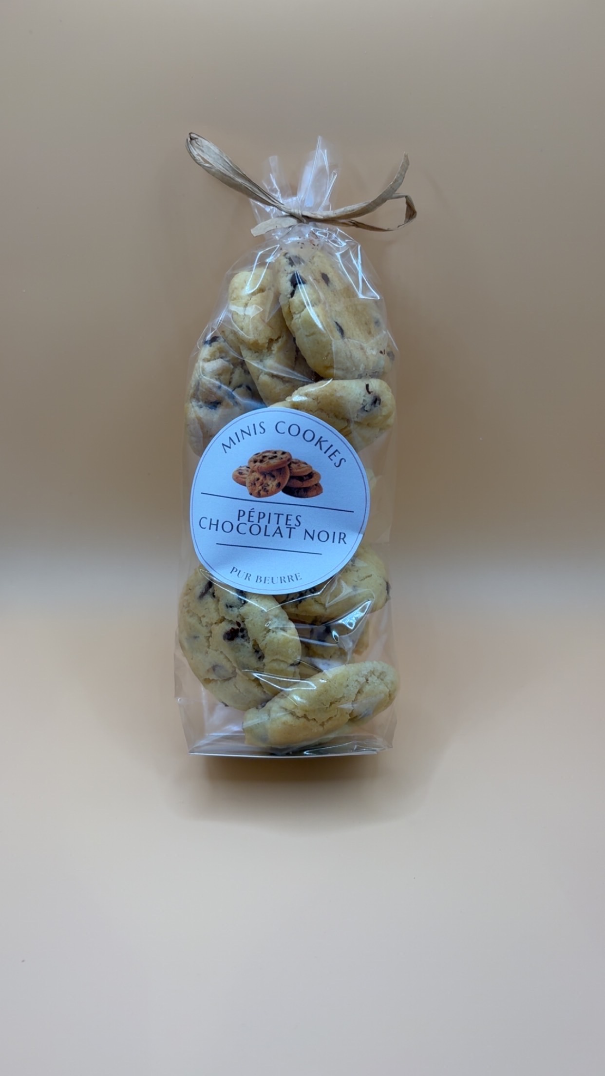 Mini Cookies artisanaux Pépite de chocolat noir
