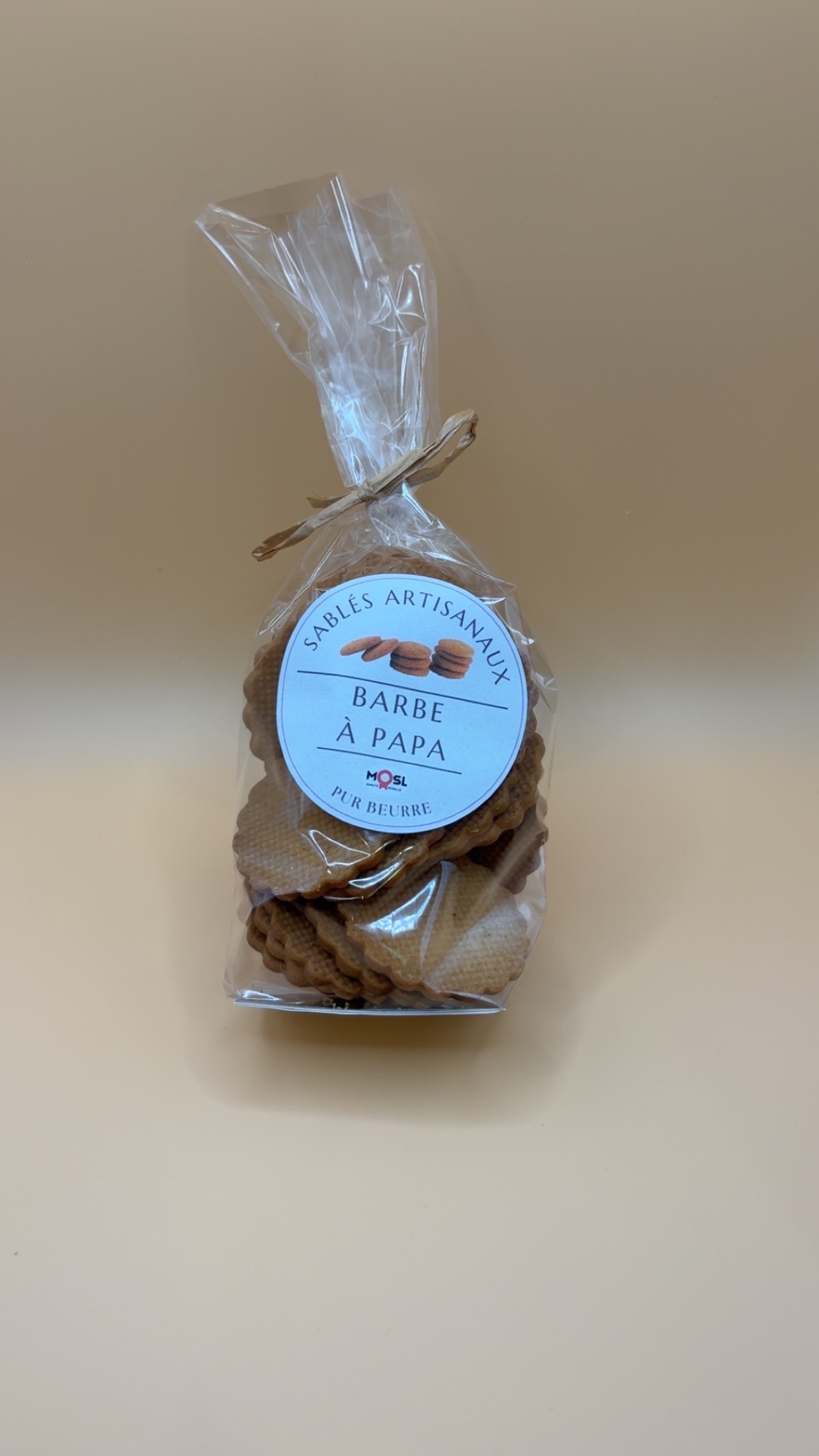 Sablés artisanaux Barbe à papa