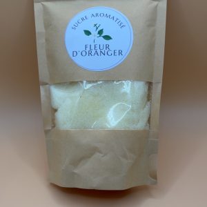 Sucre aromatisé fleur d'oranger 250 g – Idéal pour pâtisseries, desserts et boissons