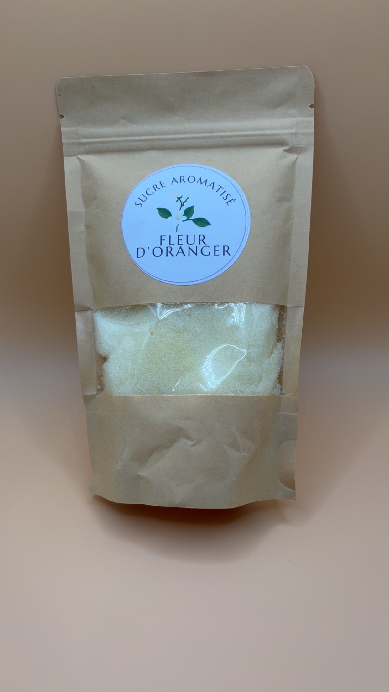 Sucre aromatisé fleur d'oranger 250 g – Idéal pour pâtisseries, desserts et boissons