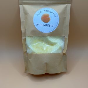 Sucre aromatisé mirabelle 250 g – Idéal pour pâtisseries, desserts et boissons