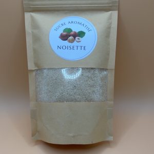 Sucre aromatisé noisette 250 g – Idéal pour pâtisseries, desserts et boissons
