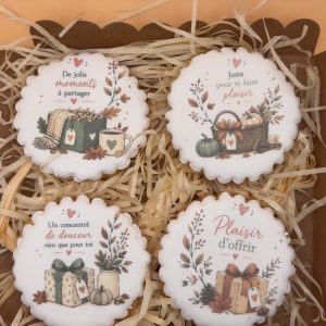 Coffret de 4 sablés Automne – Plaisir d’offrir