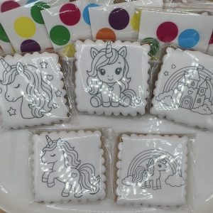 Coffret de 10 sablés à peindre – Kit créatif gourmand thème licorne