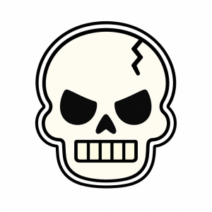 Emporte-pièce Halloween - tête de mort