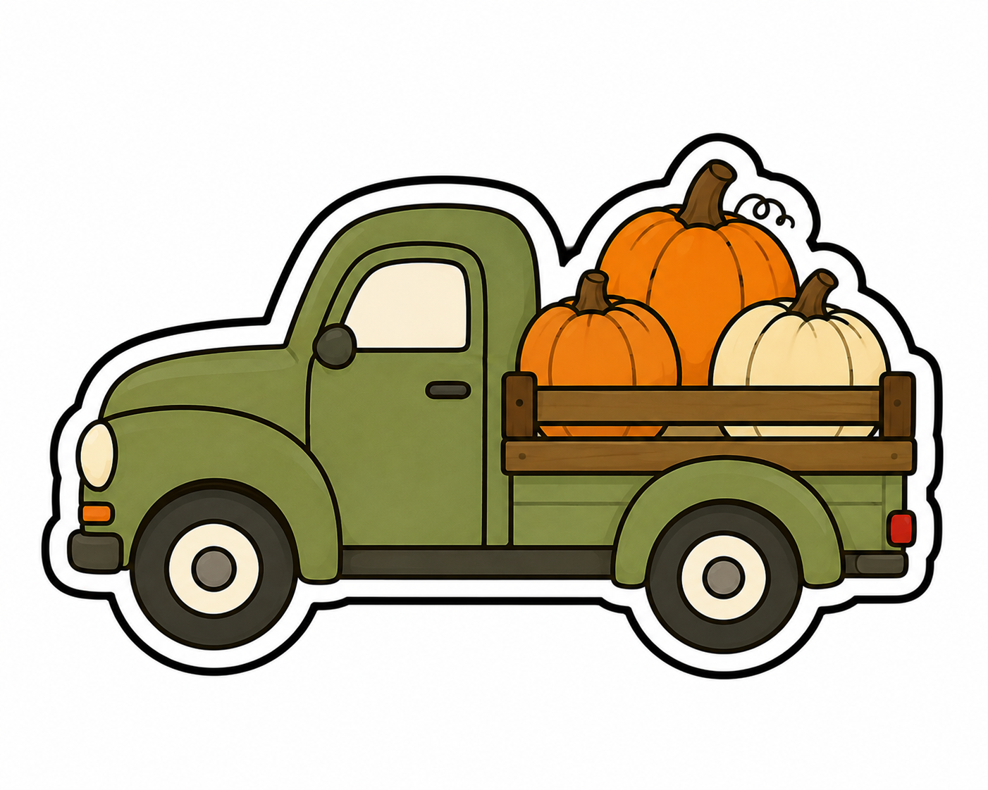Emporte-pièce automne - pick-up citrouille