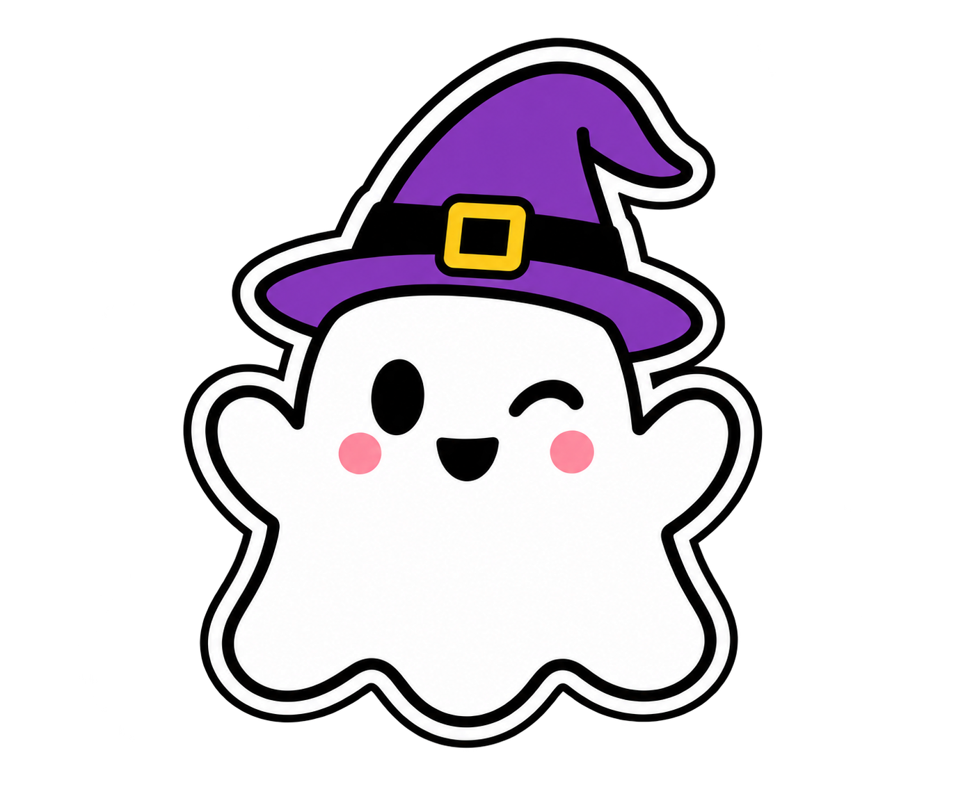 Emporte-pièce Halloween - fantôme avec chapeau