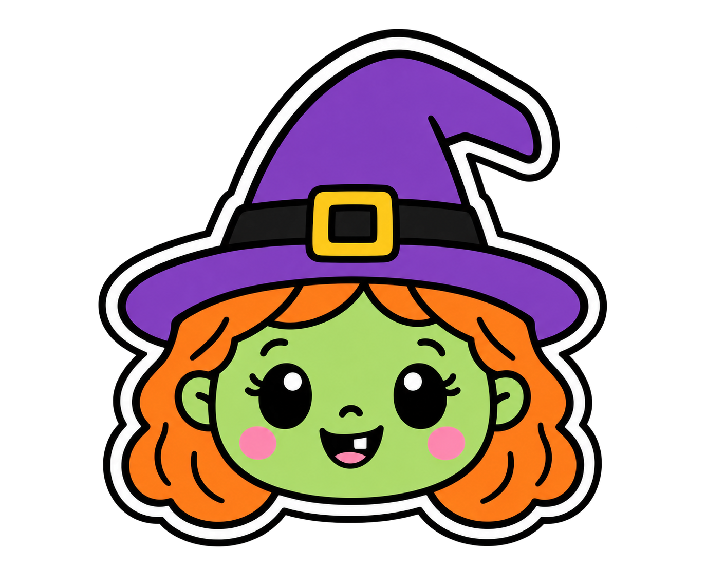 Emporte-pièce Halloween - tête de sorcière