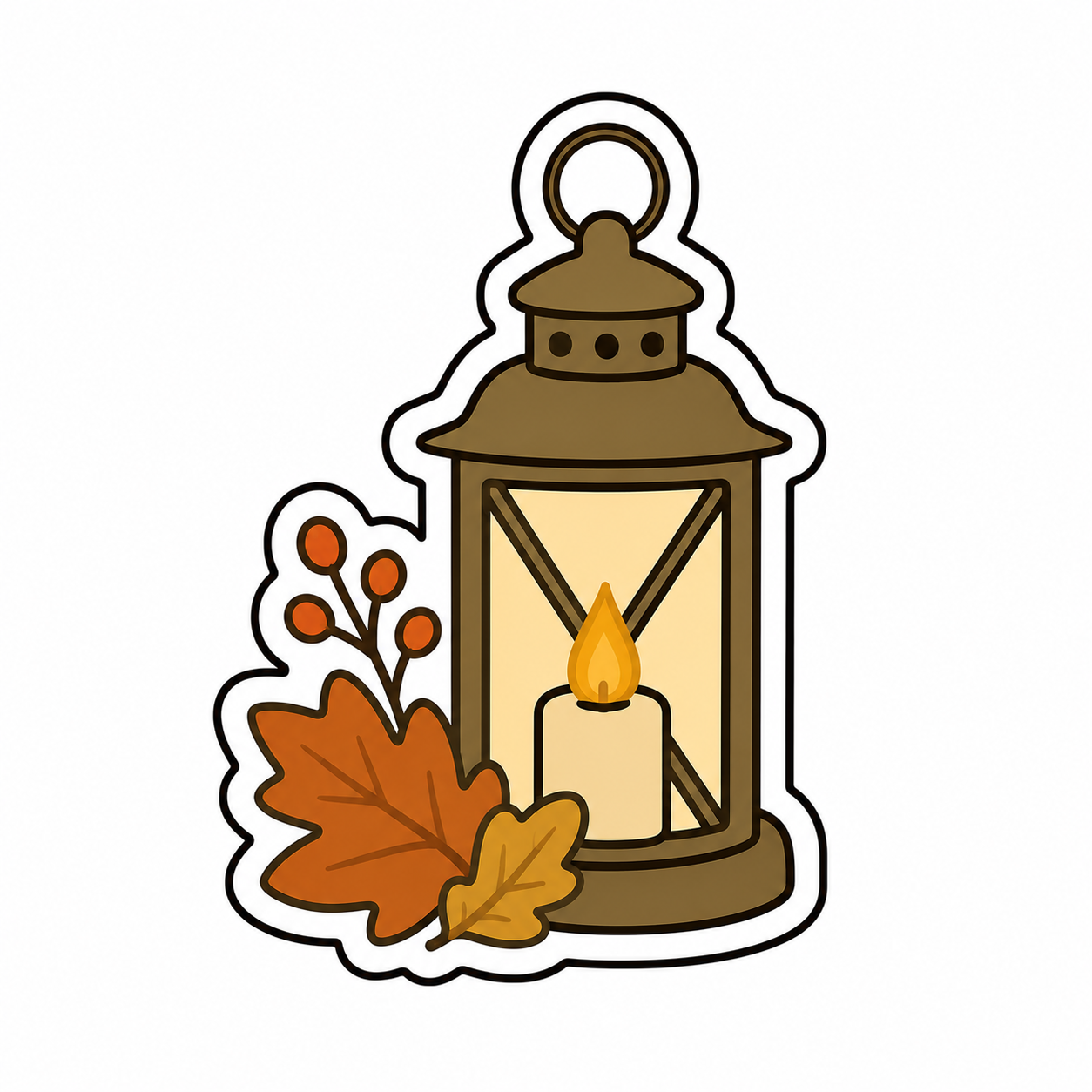 Emporte-pièce automne - lanterne