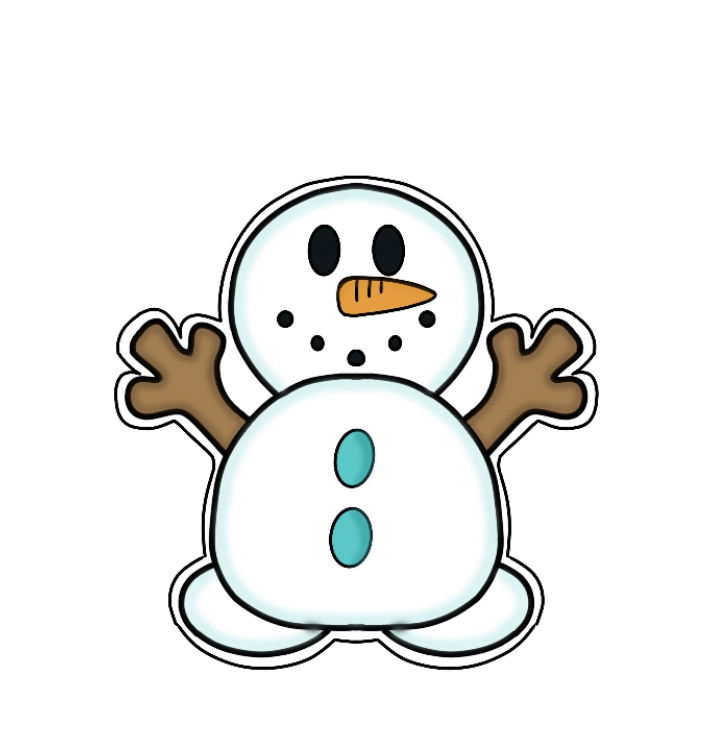 Emporte-pièce de Noël –Bonhomme de neige