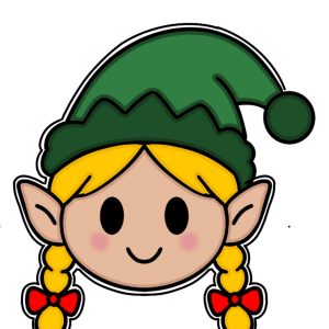 Emporte-pièce de Noël – Tête de Lutine
