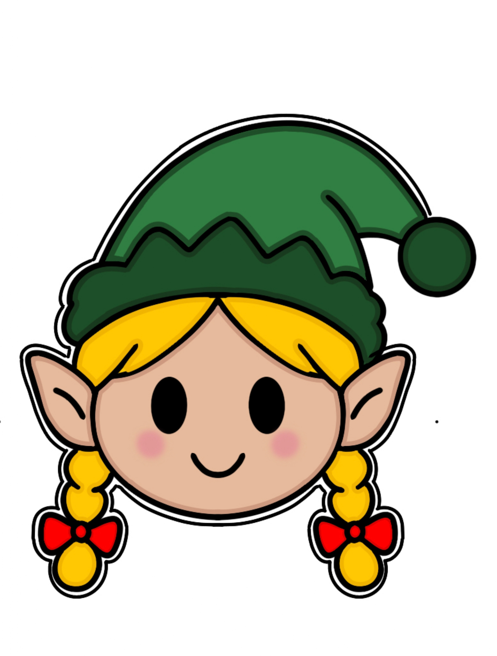 Emporte-pièce de Noël – Tête de Lutine
