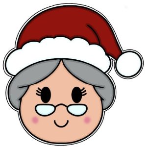 Emporte-pièce de Noël – Tête de Mère Noël