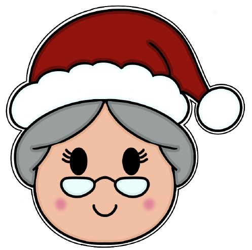 Emporte-pièce de Noël – Tête de Mère Noël